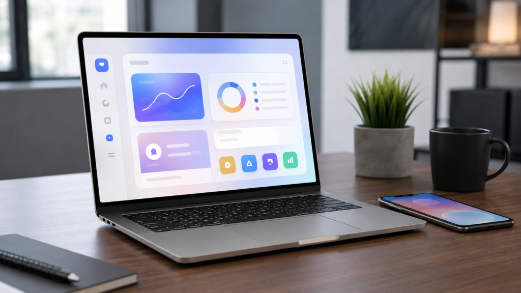 Imagen editorial relacionada con Googlebook laptop Google 2026