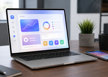 Imagen editorial relacionada con Googlebook laptop Google 2026