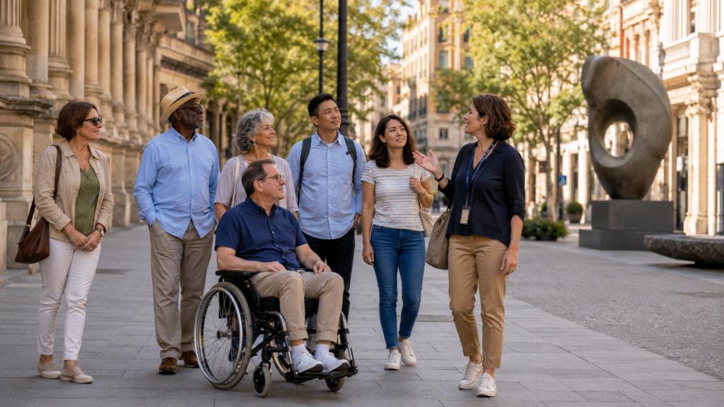 Imagen editorial relacionada con turismo accesible recorridos sin barreras