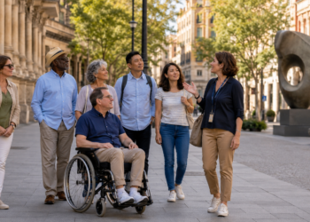 Imagen editorial relacionada con turismo accesible recorridos sin barreras