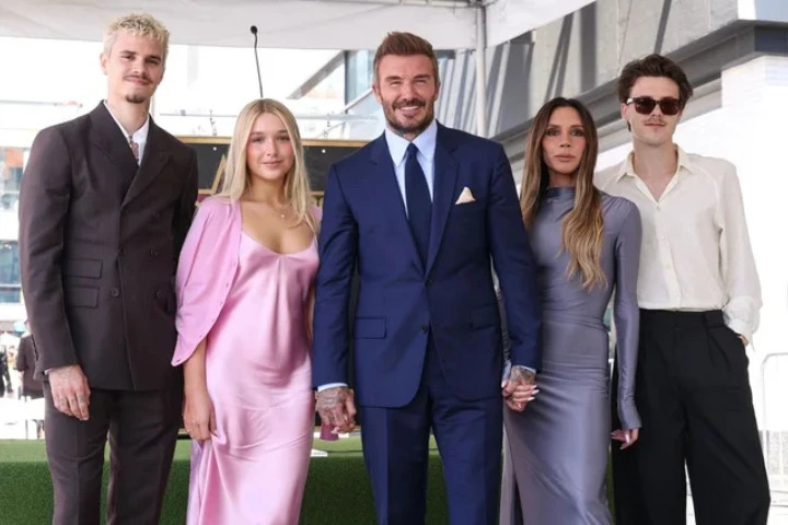 David Beckham recibe su estrella en el Paseo de la Fama en Hollywood