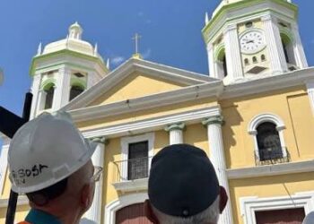 Iniciamos labores de emergencia en el histórico campanario de San Diego de Alcalá