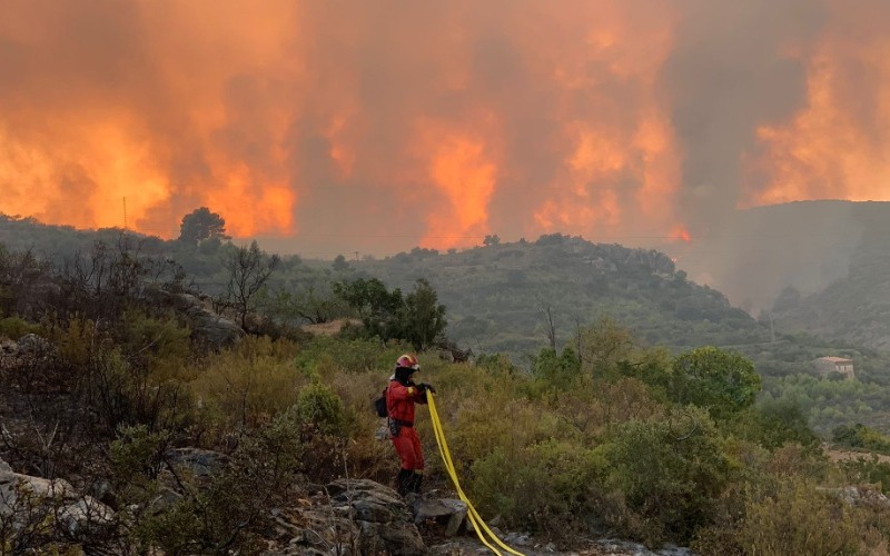 73.000 desalojados y 25.000 hectáreas de bosque arrasadas en el centro de España