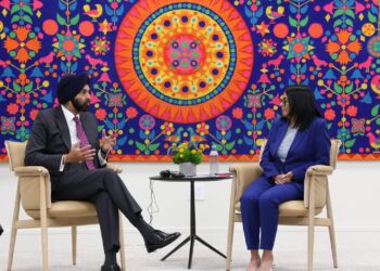 Presidenta Delcy Rodríguez se reúne en Nueva York con el Presidente del Grupo del Banco Mundial, Ajay Banga