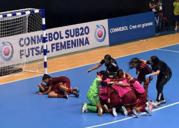 Venezuela vence a Argentina y clasifica a la final del Suramericano Sub-20 de Futsal Femenino